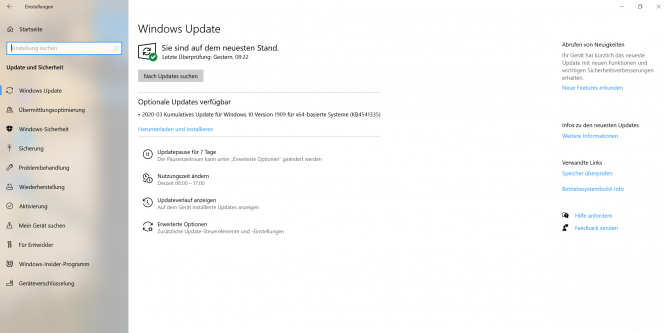 Windows Update Optionales Update Windows 10