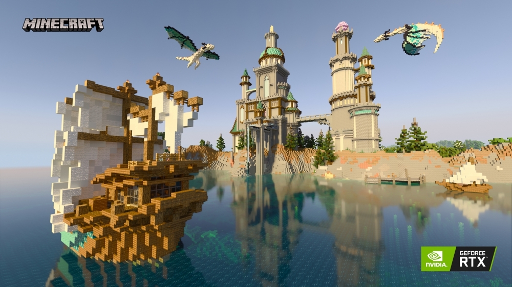 Minecraft RTX-Patch: Klötzchengrafik trifft auf modernes Pathtracing und DLSS 2.0