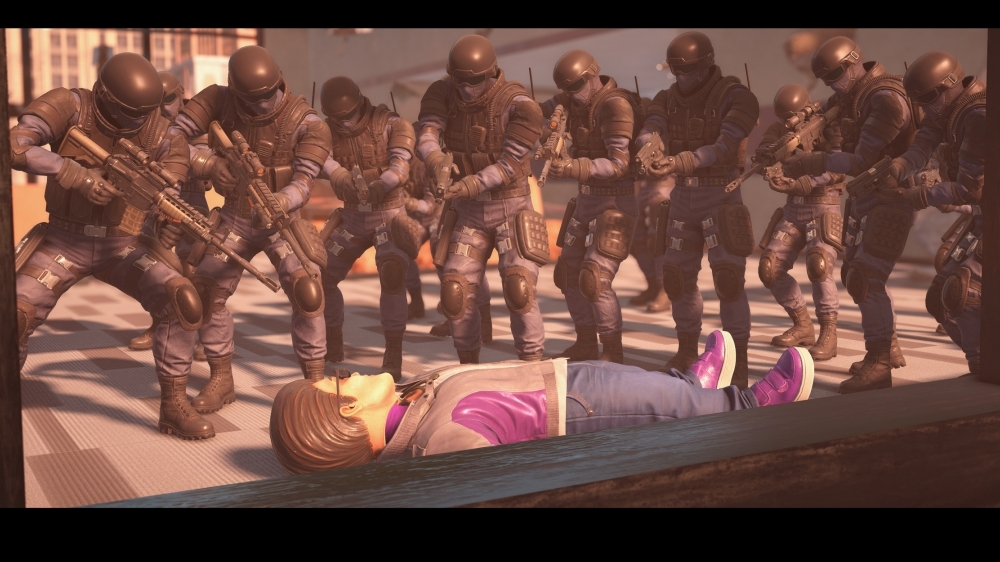 Saints Row: The Third Remastered alias Goat Theft Auto: Just Postal im PCGH-Benchmark-Test