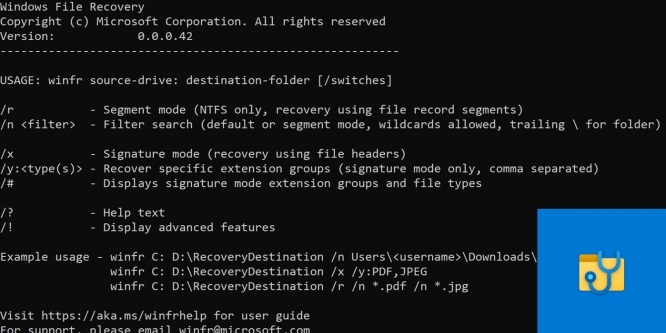 Windows File Recovery