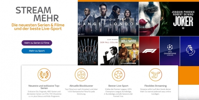 Sky Ticket Cinema Entertainment
