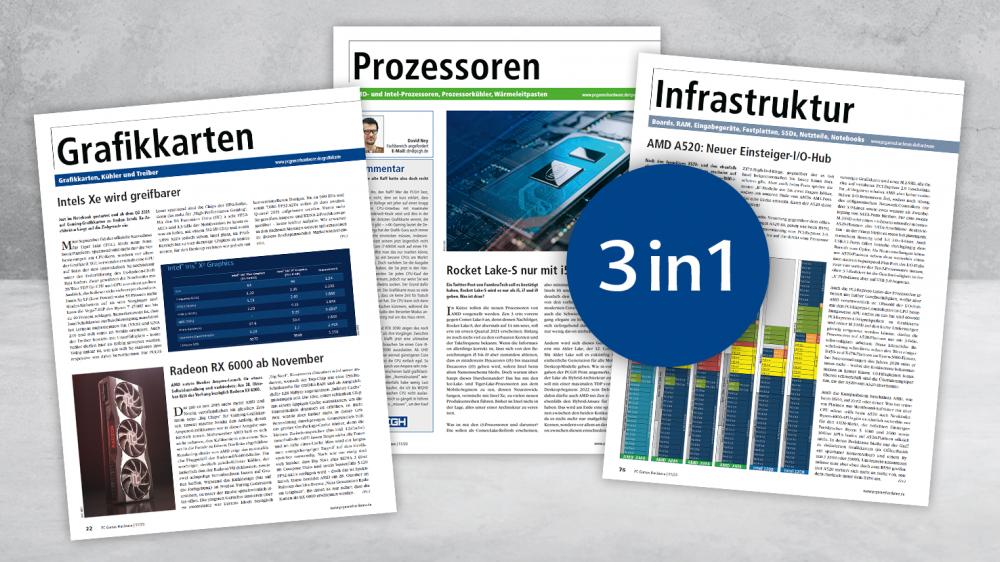  Leistungs-Index CPU und GPU, Samsung SSD 980 Pro und Asus ROG Strix XG17 im Test