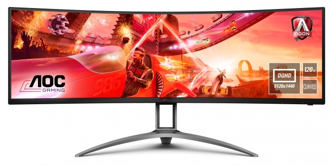 AOC Agon AG493UCX Ultrabreiter 49 Zoll Monitor Mit DQHD Aufl sung Kommt