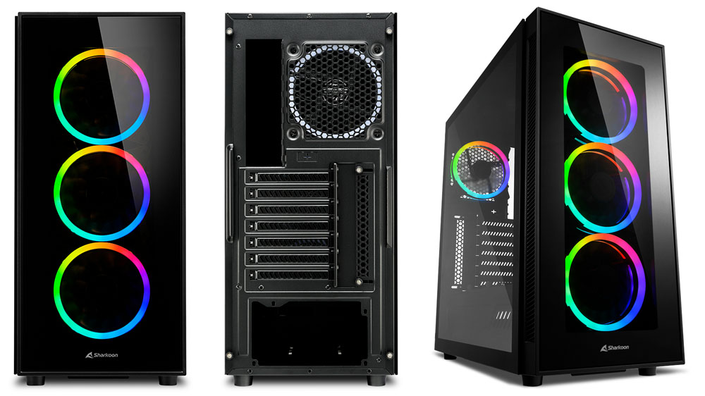 Sharkoon TG5 RGB Silent PCGH-Edition: Beleuchtetes Gehäuse für Silent-Fans 