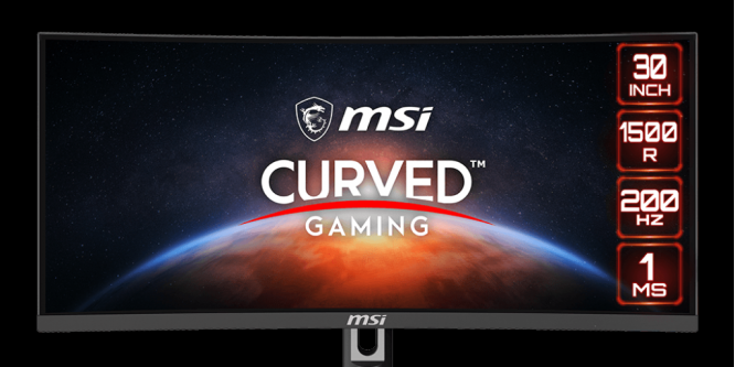 Vorderseite des MSI Optix MAG301CR2