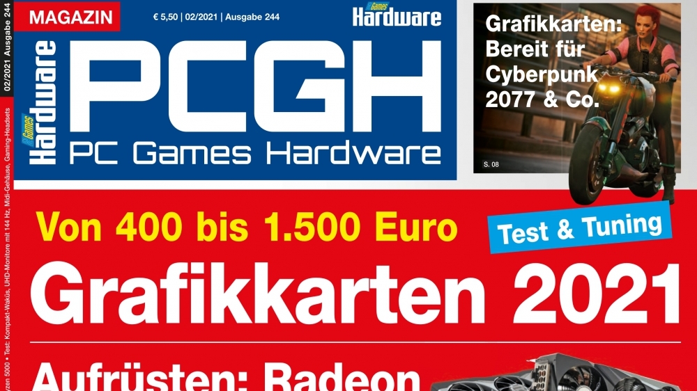 PCGH 02/2021 (#244) RX 6900 XT und RTX 3060 Ti im Test, Aufrüsten für Winter-Blockbuster, RX-6000-Übersicht, Ryzen-5000-Tuning, Kompaktwasserkühlungen, UHD-Monitore, Midi-Gehäuse, Headsets u. v. m.