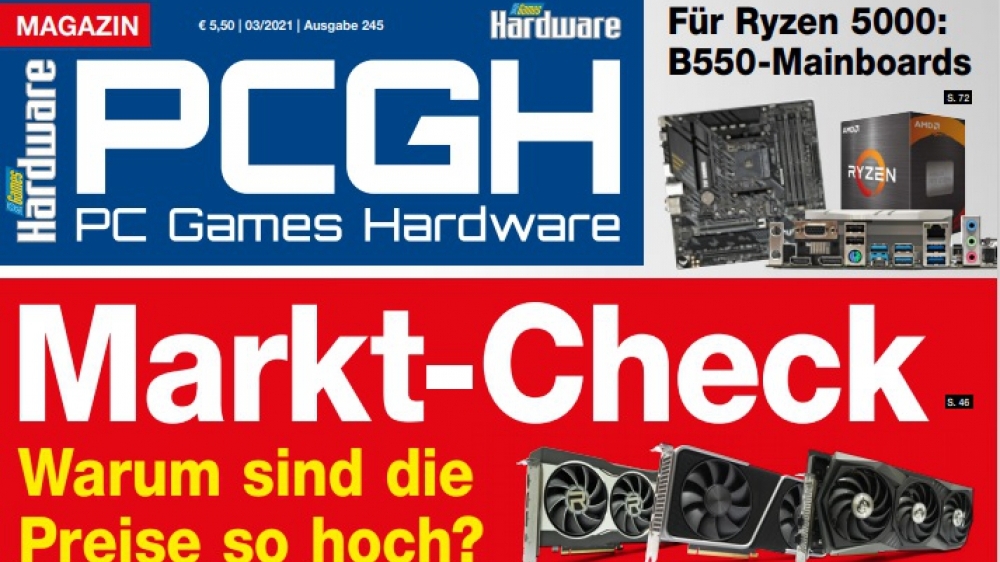 PCGH 03/2021 (#245) Hersteller-Designs mit RTX 3080 im Härtetest, Geforce 970 bis 3070 verglichen, Markt-Check zur aktuellen Preislage, Wärmeleitpasten getestet, Intel im Pro-MHz-Test u.v.m. auf DVD "The Evil Within"