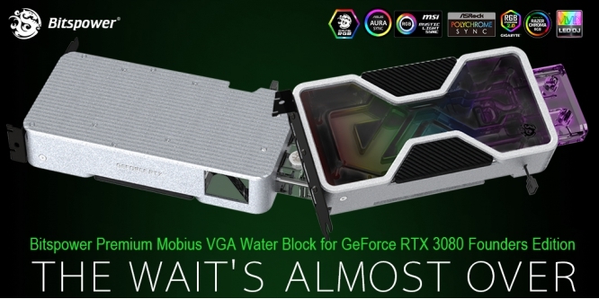 Geforce RTX 3080: Ungewöhnlicher Wasserkühler von Bitspower erinnert an Founders Edition (4)