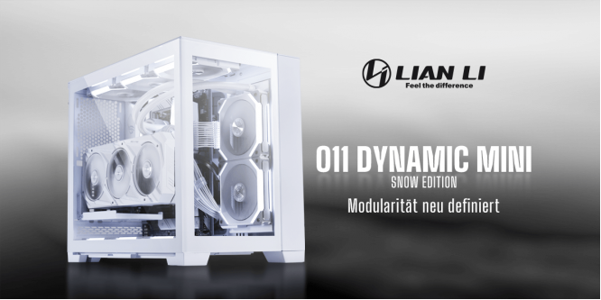 Lian Li O11D Mini Snow Edition: Kleiner Tower jetzt auch (fast) ganz in schneeweiß (9)