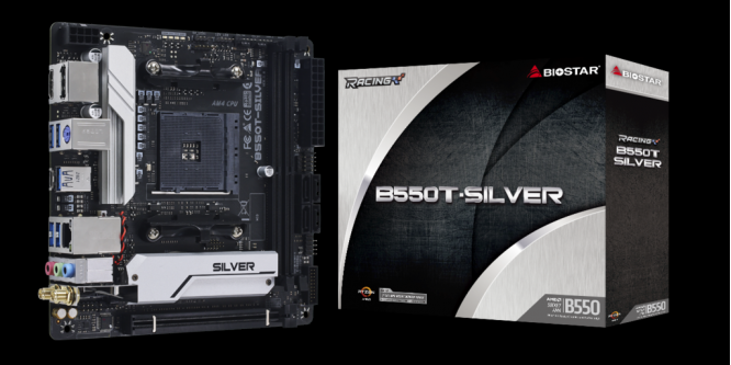 Biostar B550T-Silver: Neues Mini-ITX-Board für Ryzen 5000 im Anmarsch (1)