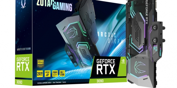 Zotac Artic Storm: Geforce RTX 3090 mit Wasserkühler (1)