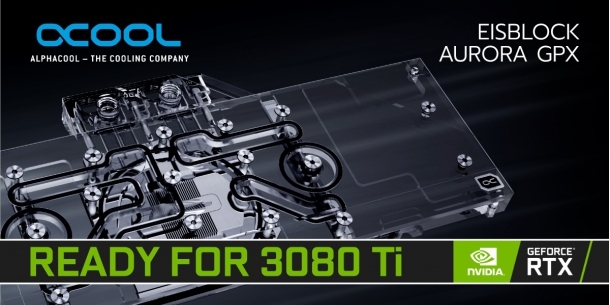 Geforce RTX 3080 Ti: Alphacool vermeldet Kompatibiliät mit Eisblock Aurora GPX
