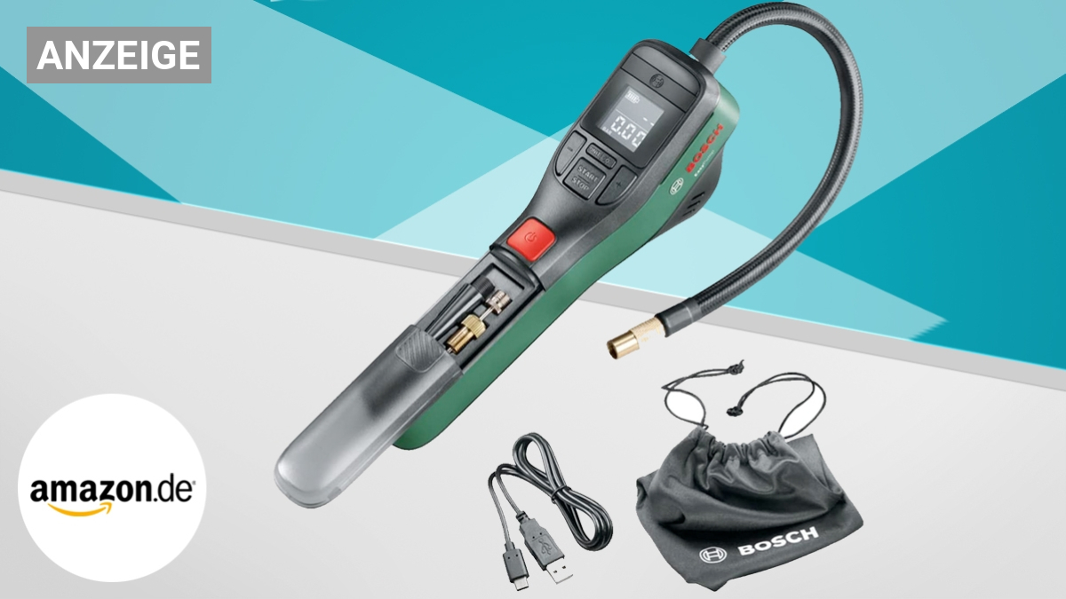 Diese elektrische Fahrradpumpe von Bosch will jeder haben: Jetzt mit 24 %  Rabatt bei Amazon