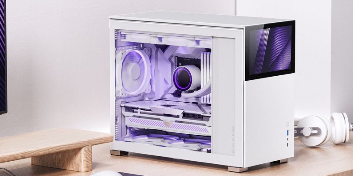 Jonsbo Schermo D41 ATX Gehäuse, Vetro temperato - Bianco
