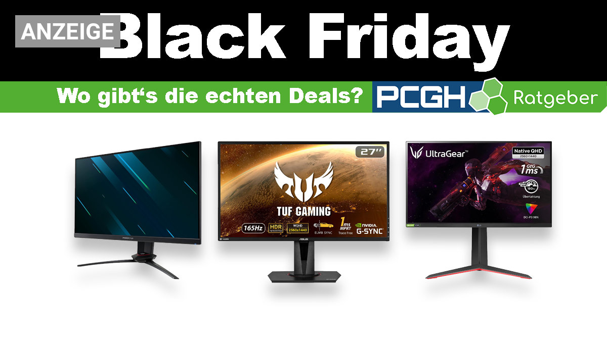 Gaming Monitor Zu Black Friday Wo Gibt Es Echte Angebote Black Friday Gaming Monitor Artwork 