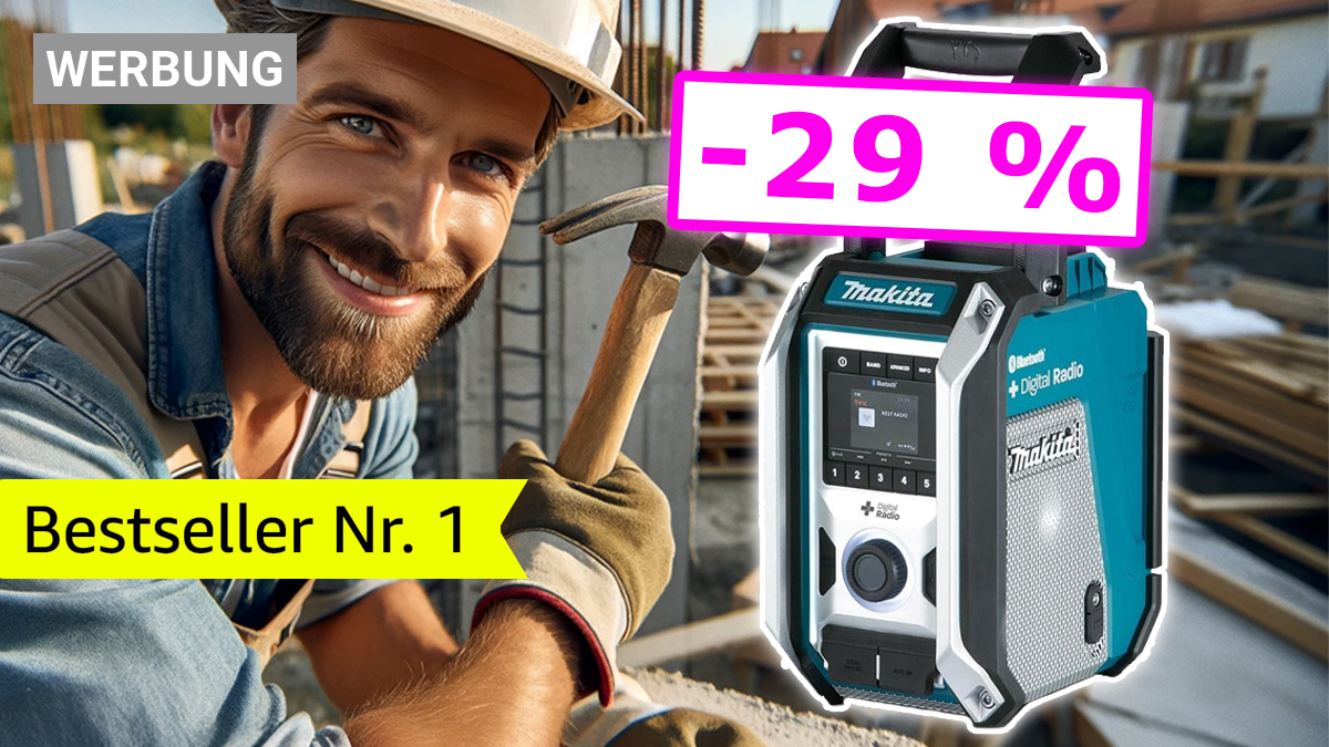 Amazon lässt aufhorchen Baustellenradio Makita DMR115 stark reduziert (Update)