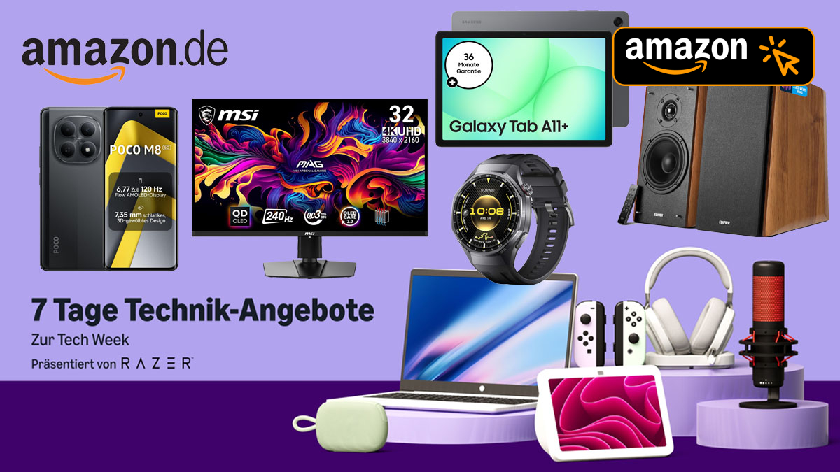 Amazon Tech Week: Die 20 besten Deals für Gamer und Geeks - nur bis ...