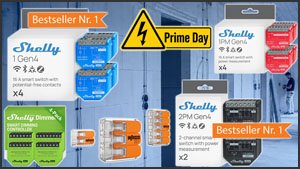 Laien, Finger weg: Shelly zum Prime Day Preis - Relais Gen 4, Rollladenschalter, Dimmer und Wago Klemmen
