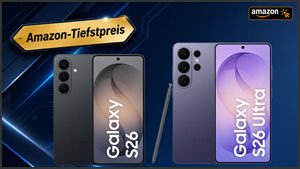 Bis zu 530€ Rabatt: Samsung Galaxy S26 (Ultra) jetzt noch günstiger als beim Prime Day - Amazon-exklusiv mit drei Jahren Garantie