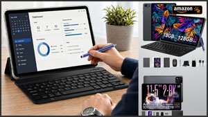 Bei Amazon nur 109,99€: Tablet-Laptop-Kombi mit Maus, Tastatur, Stift, Schutzhülle & mehr - solange Vorrat reicht