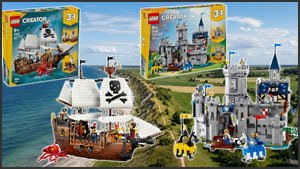 Zurück zu Legos Wurzeln? Ritterburg und 3-in-1-Piratenschiff verkaufte Amazon nie günstiger