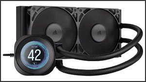 Corsair Nautilus 240 RS Flüssig-CPU-Kühler mit 2,1"-LCD-Display