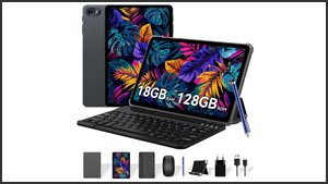 Tabwee T80 (10 Zoll, 128 GB, mit Tastatur, Maus, Eingabestift uvm.)