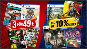 PS5- & Switch-2-Spiele jetzt noch günstiger: Amazon mit Extra-Rabatt, MediaMarkt 3 für 49 €